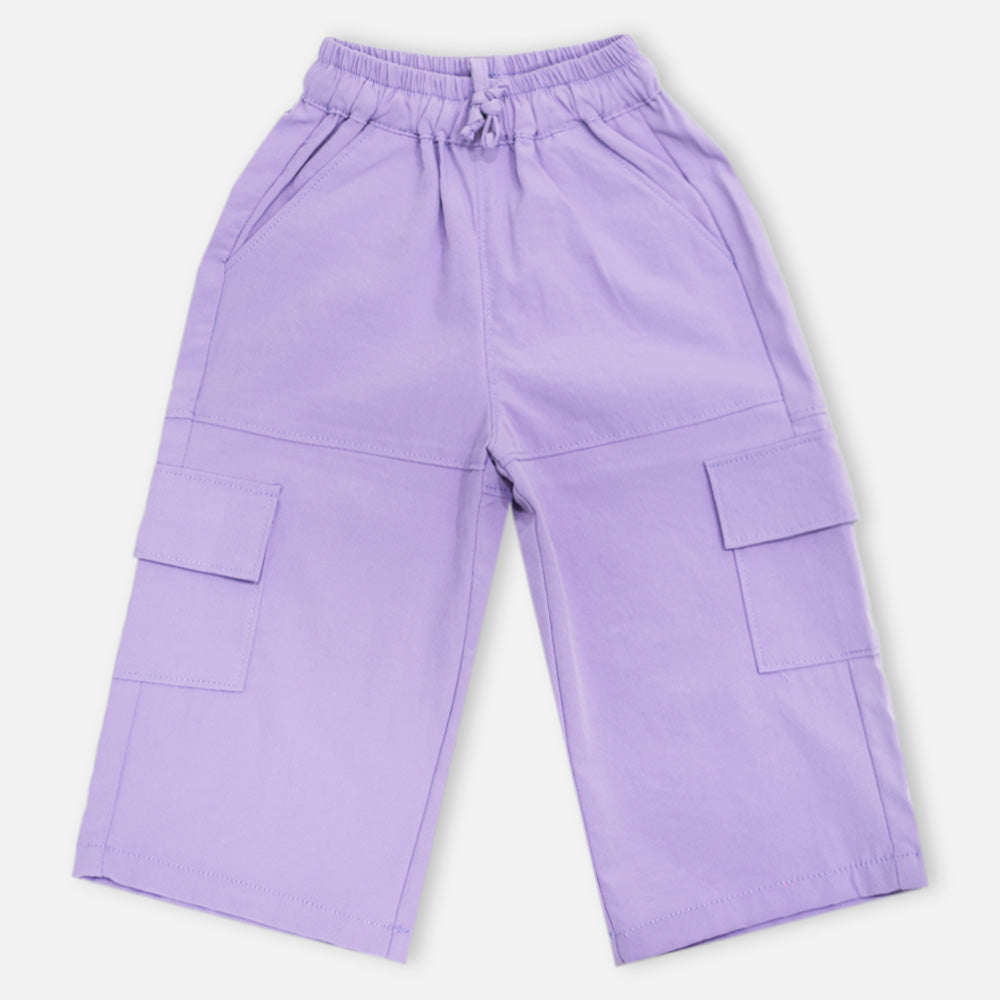 White & Lilac Cargo Pant