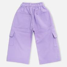 Load image into Gallery viewer, White &amp; Lilac Cargo Pant
