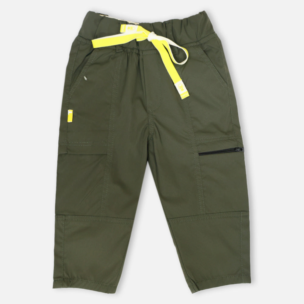 Green & Grey Elasticated Waist Pants