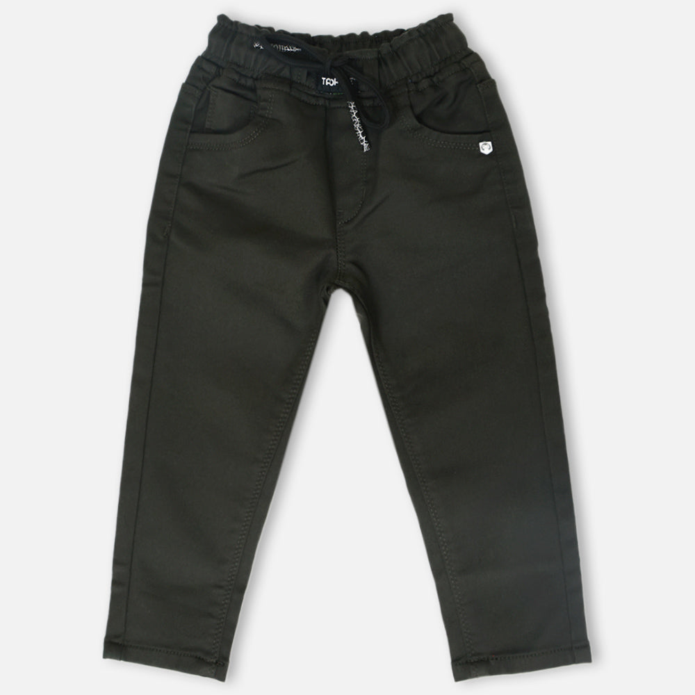 Green Elasticated Waist Pant