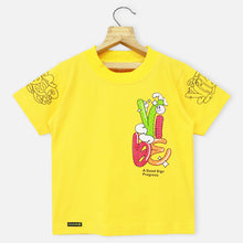 Load image into Gallery viewer, Yellow &amp; Red Graphic Printed Shirt
