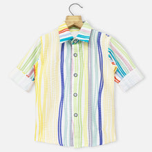 Load image into Gallery viewer, Vibrant Striped Full Sleeves Shirt
