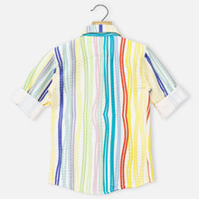 Load image into Gallery viewer, Vibrant Striped Full Sleeves Shirt
