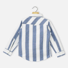 Load image into Gallery viewer, Indigo Striped Full Sleeves Shirt
