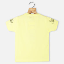 Load image into Gallery viewer, Green &amp; Yellow Half Sleeves T-Shirt
