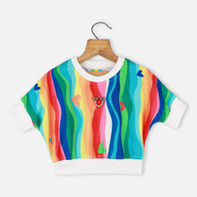 Load image into Gallery viewer, Colorful Dolman Sleeves Crop Top
