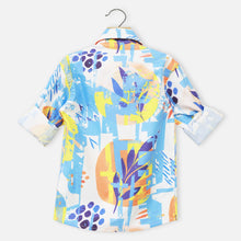 Load image into Gallery viewer, Blue Abstract Printed Shirt
