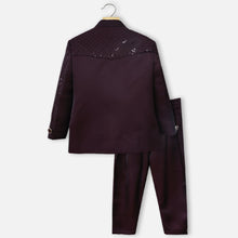 Load image into Gallery viewer, Purple Sequins Embroidered Indowestern Set
