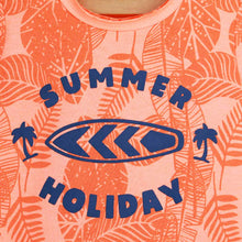 Load image into Gallery viewer, Neon Beach Theme T-Shirt With Blue Shorts
