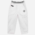 White Rib Waist Pants