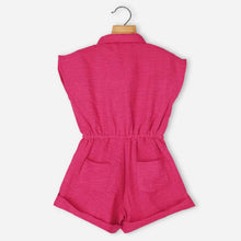 Load image into Gallery viewer, Pink &amp; Blue Elasticated Waist Jumpsuit
