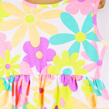 Load image into Gallery viewer, Colorful Floral Printed Sleeveless Dress
