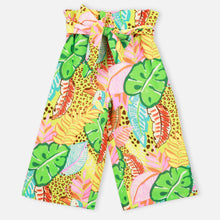 Load image into Gallery viewer, Green Tropical Printed Palazzo Pants
