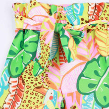 Load image into Gallery viewer, Green Tropical Printed Palazzo Pants
