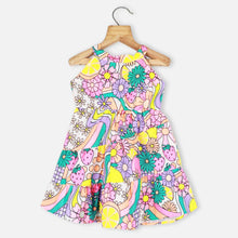 Load image into Gallery viewer, Colorful Floral Printed Halter Neck Dress
