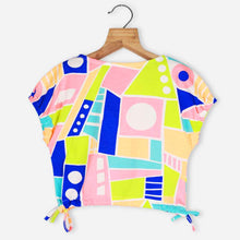 Load image into Gallery viewer, Vibrant Abstract Printed Crop Top
