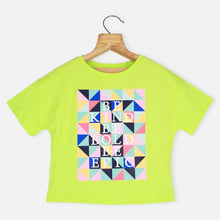 Load image into Gallery viewer, Green Graphic Printed T-Shirt

