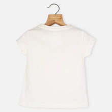 Load image into Gallery viewer, Typographic Cotton T-Shirt-Off White
