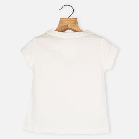 Typographic Cotton T-Shirt-Off White