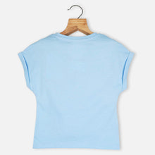 Load image into Gallery viewer, Pink &amp; Blue High Low Hem Top
