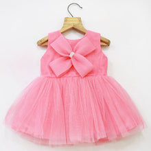 Load image into Gallery viewer, Pink Bow Embellished Party Dress
