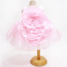 Load image into Gallery viewer, Pink Oversized Flower Party Dress
