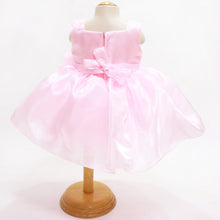 Load image into Gallery viewer, Pink Oversized Flower Party Dress With Booties &amp; Headband
