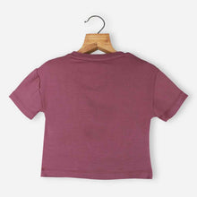 Load image into Gallery viewer, Graphic Printed Short Sleeves Top- Green, Mauve &amp; Blue
