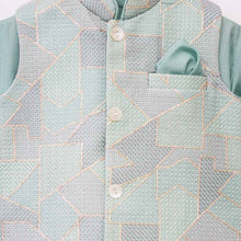 Load image into Gallery viewer, Green Nehru Jacket With Kurta &amp; Pajama
