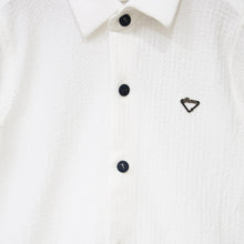 Load image into Gallery viewer, White Relaxed Fit Full Sleeves Shirt
