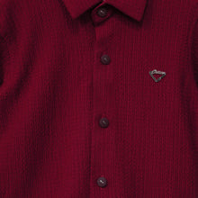 Load image into Gallery viewer, Maroon Full Sleeves Shirt
