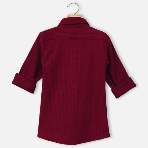 Maroon Full Sleeves Shirt