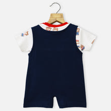 Load image into Gallery viewer, Blue Romper Dungaree With White T-Shirt
