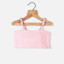 Load image into Gallery viewer, Pink Front Bow Crop Top
