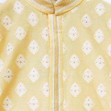 Load image into Gallery viewer, Yellow Silk Kurta With Ivory Pajama
