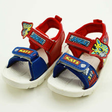 Load image into Gallery viewer, Red Jungle Theme Velcro Strap Sandals

