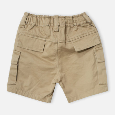 Beige Cargo Shorts