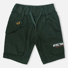 Load image into Gallery viewer, Green Elasticated Waist Cargo Shorts
