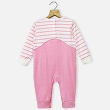 Load image into Gallery viewer, Pink Striped Full Sleeves Romper
