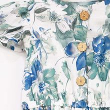 Load image into Gallery viewer, Blue Floral Printed Cotton Dress
