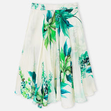 Load image into Gallery viewer, Ivory Tropical Crop Top With Flared Palazzo &amp; Shrug
