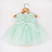 Load image into Gallery viewer, Sea Green Front Bow Party Dress With Booties &amp; Headband

