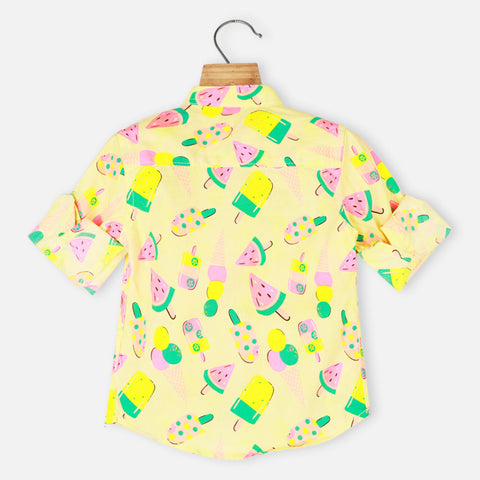 Yellow Popsicle Full Sleeves Shirt