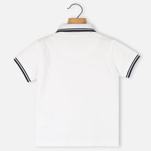 Load image into Gallery viewer, Striped Hem Polo T-Shirt
