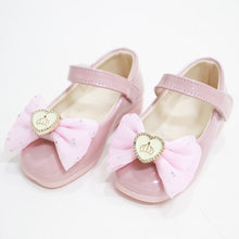 Load image into Gallery viewer, Pink Bow Embellished Velcro Closure Ballerina
