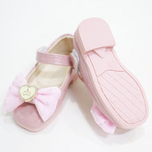 Load image into Gallery viewer, Pink Bow Embellished Velcro Closure Ballerina
