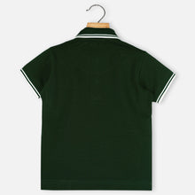 Load image into Gallery viewer, Striped Hem Polo T-Shirt
