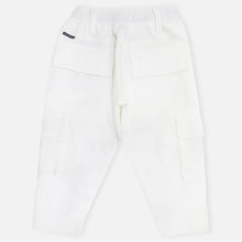 Load image into Gallery viewer, White Elasticated Waist Cargo Pant
