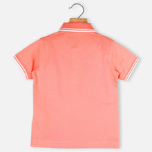 Load image into Gallery viewer, Striped Hem Polo T-Shirt
