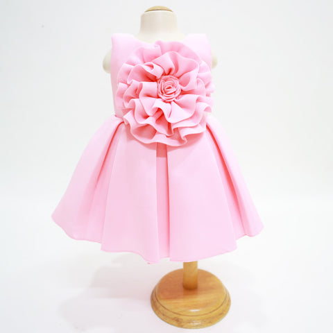 Pink Box Pleated Dress